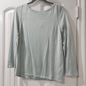 Green Fitted Avoncelli Blouse Size Medium